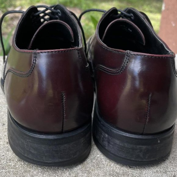 Florsheim Lexington Cap Toe men shoes Burgundy leather lace up 8 1/2 D 17067-05 main image 2